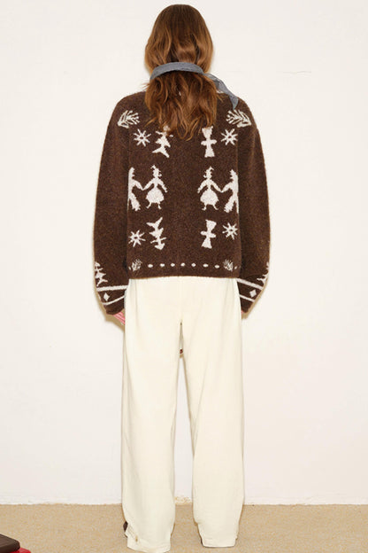 Romantic Mohair Cardigan Sweater