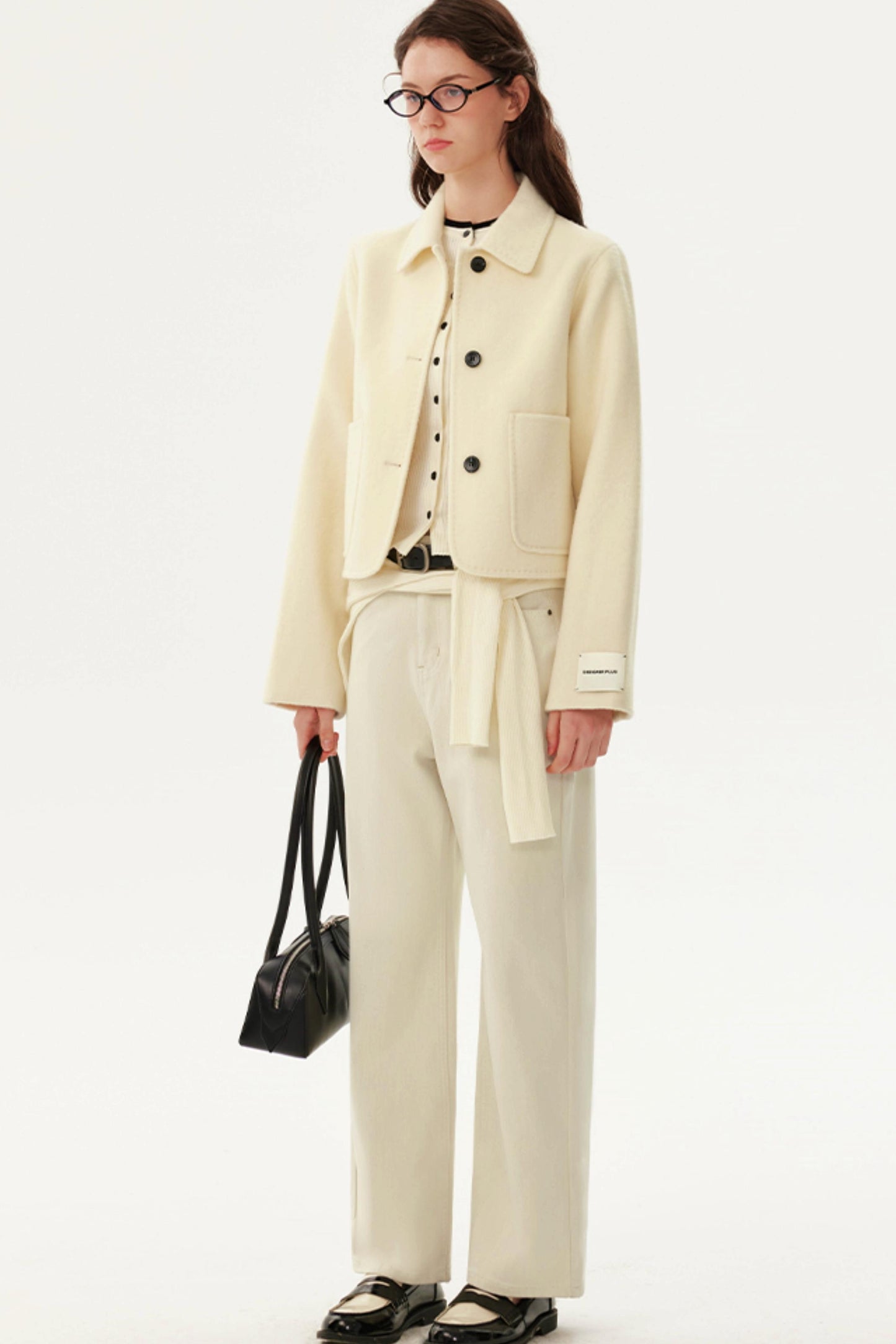 Reversible Wool Short Coat