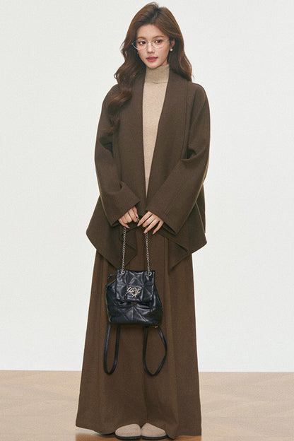 Wool Coat and Turtleneck Set-Up