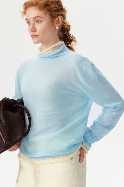 Ultra-Fine Camel Wool Turtleneck Sweater