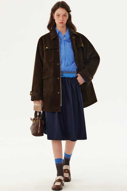 Retro Slimming Suede Jacket