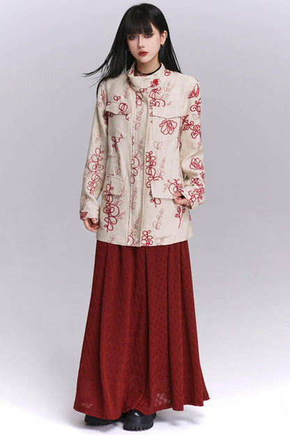 Temperament Linen Trench Coat