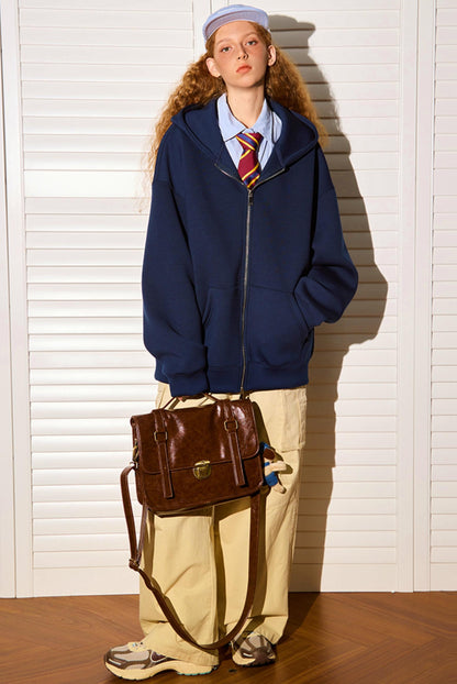 Solid Color Air Layer Jacket