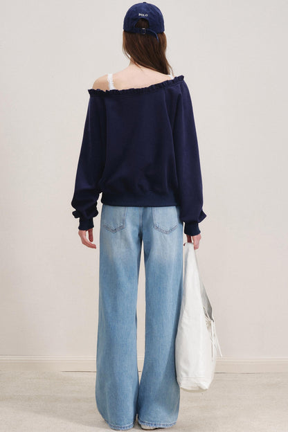 Breathing Cotton Raglan Sweatshirt