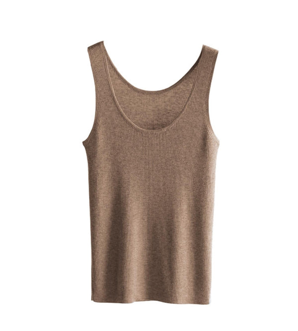 Soft Wool Knit Tank Top