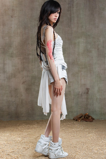 Denim Multi-Wear Shorts