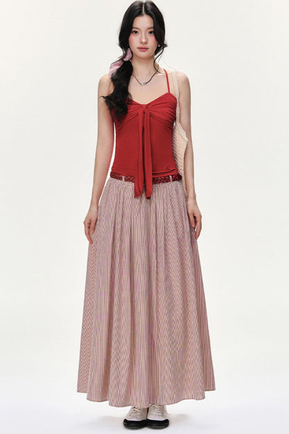 Flowy Solid Flare Skirt