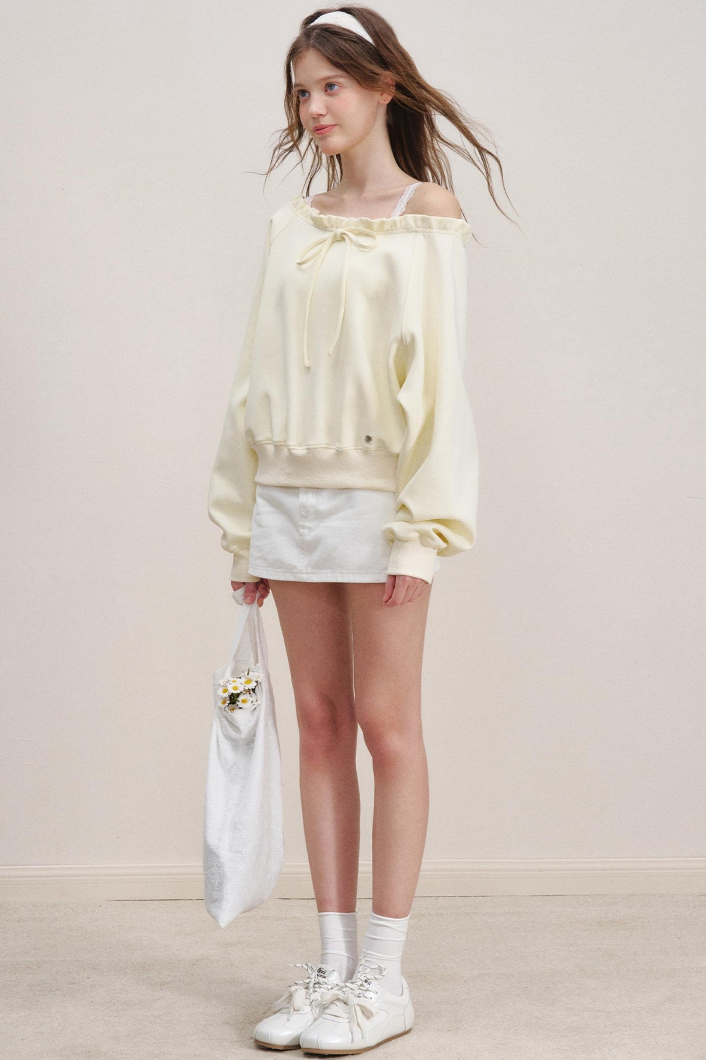 Breathing Cotton Raglan Sweatshirt