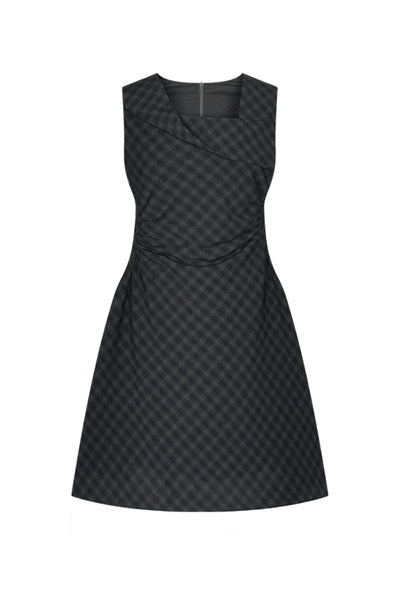 Plaid Sleeveless Dress