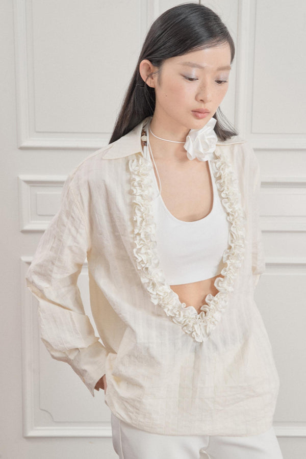 Wandering Blue Striped Blouse