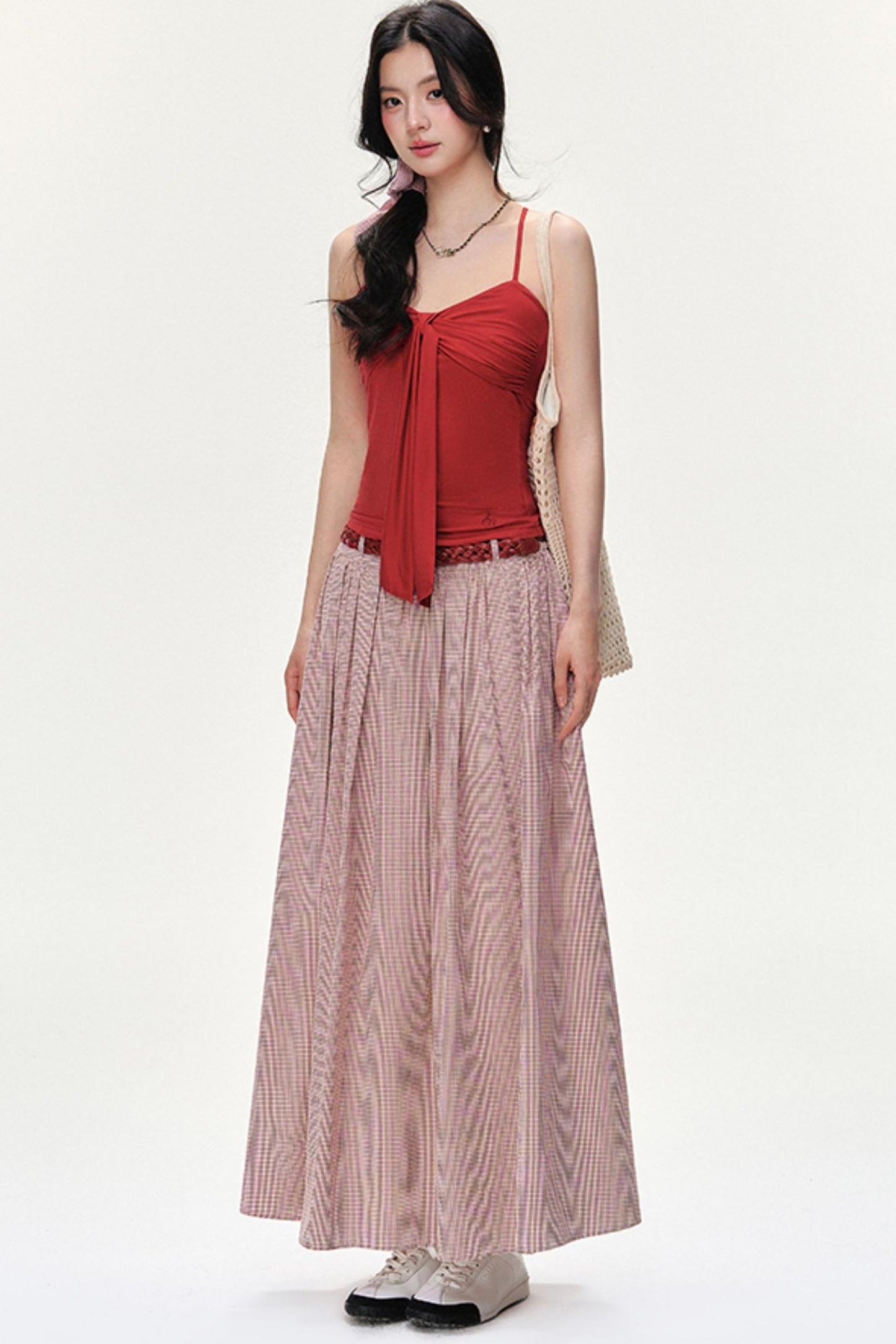 Flowy Solid Flare Skirt