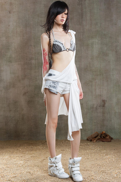 Denim Multi-Wear Shorts