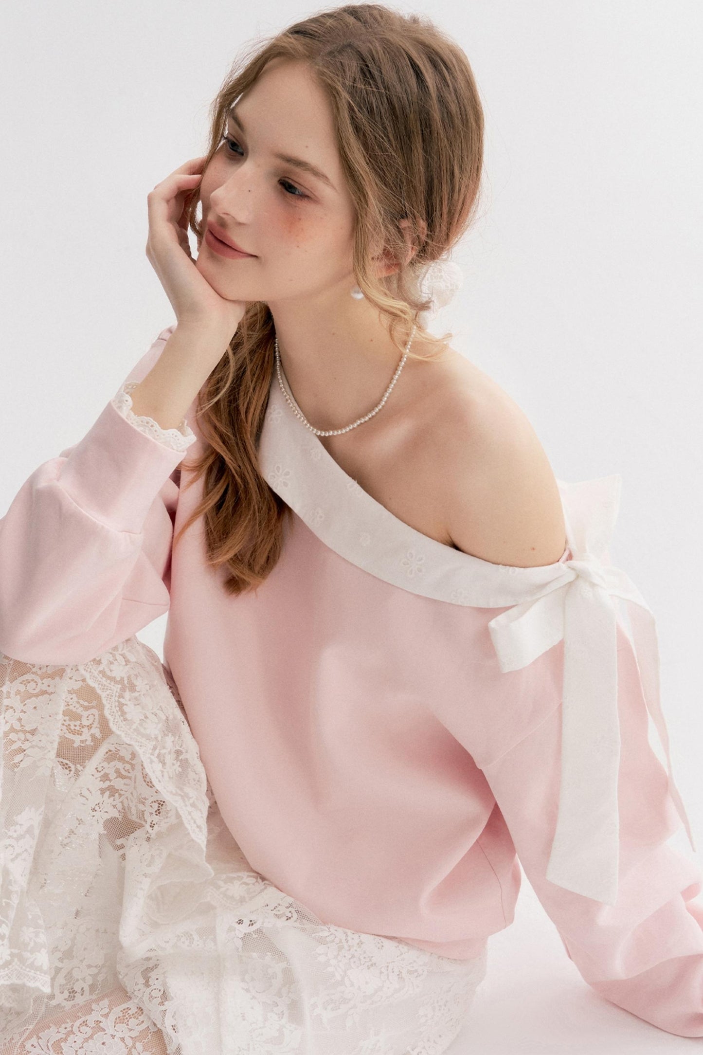 Balletcore Lace Sweatshirt