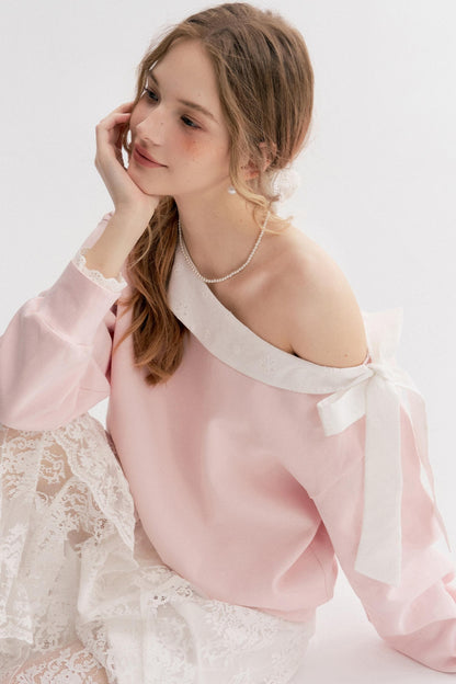 Balletcore Lace Sweatshirt