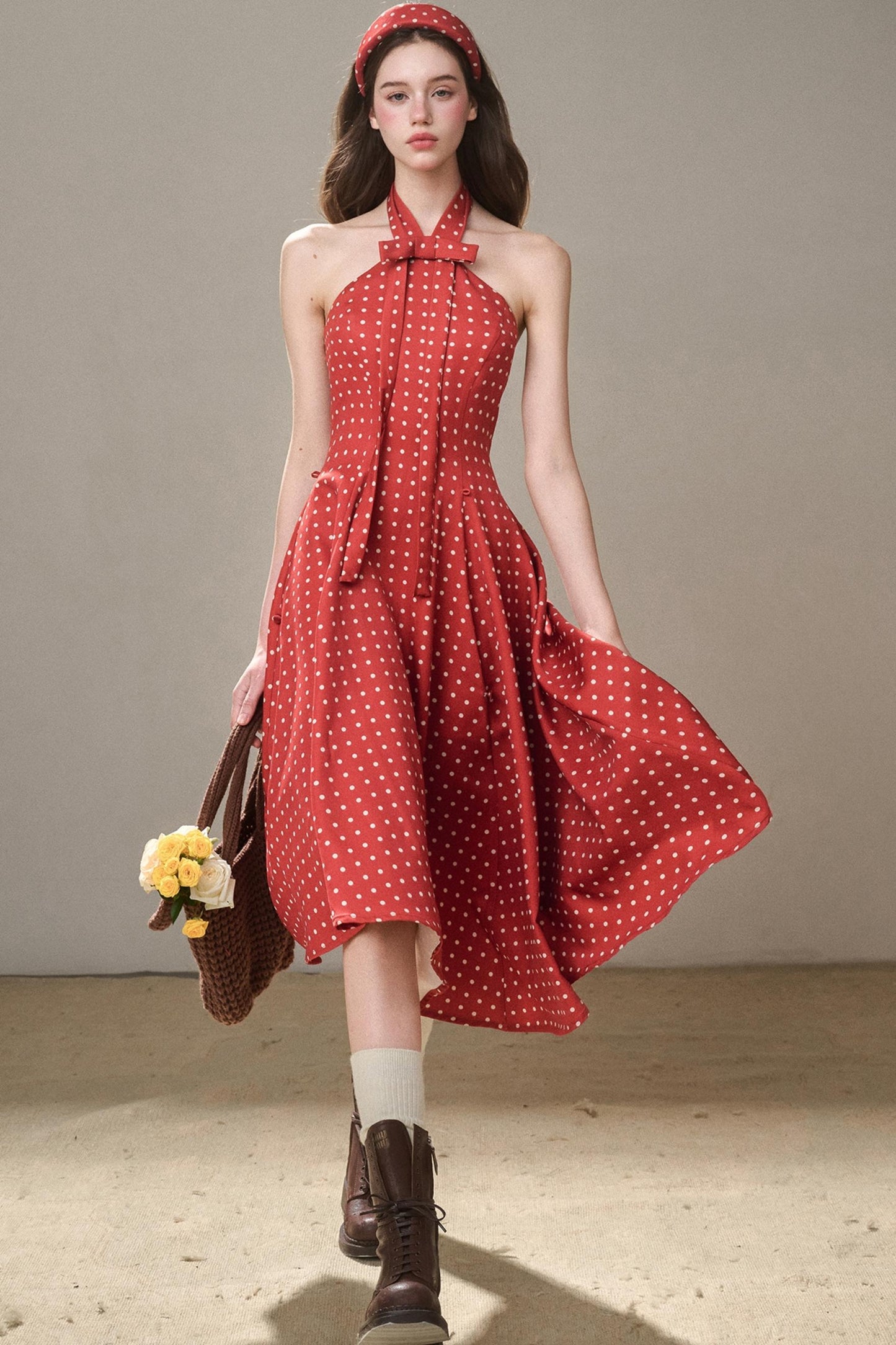 Galaxy Comfortable Retro Red Dress