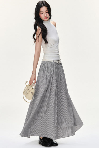 Flowy Solid Flare Skirt