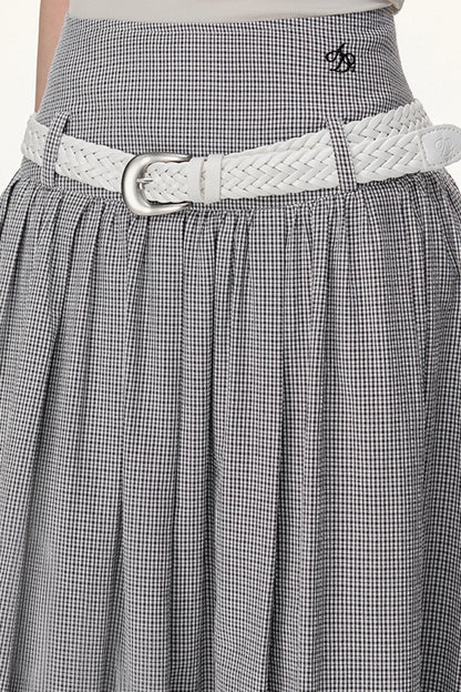 Flowy Solid Flare Skirt