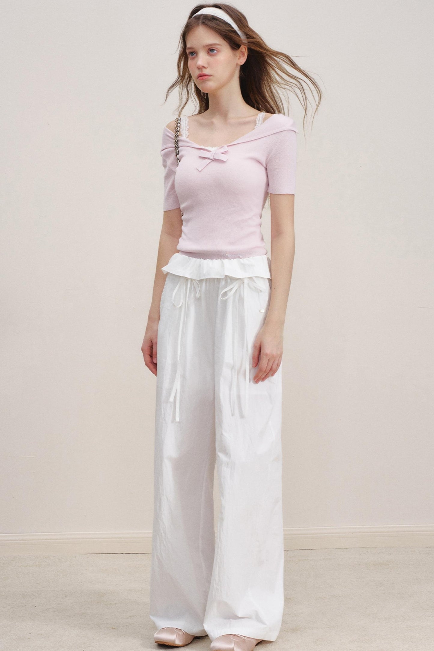 Bow Tie Casual Pants