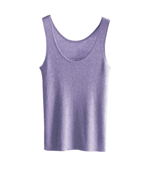 Soft Wool Knit Tank Top