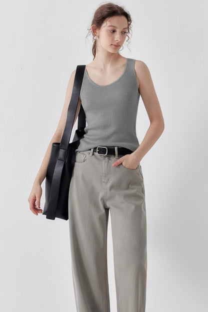 Soft Wool Knit Tank Top