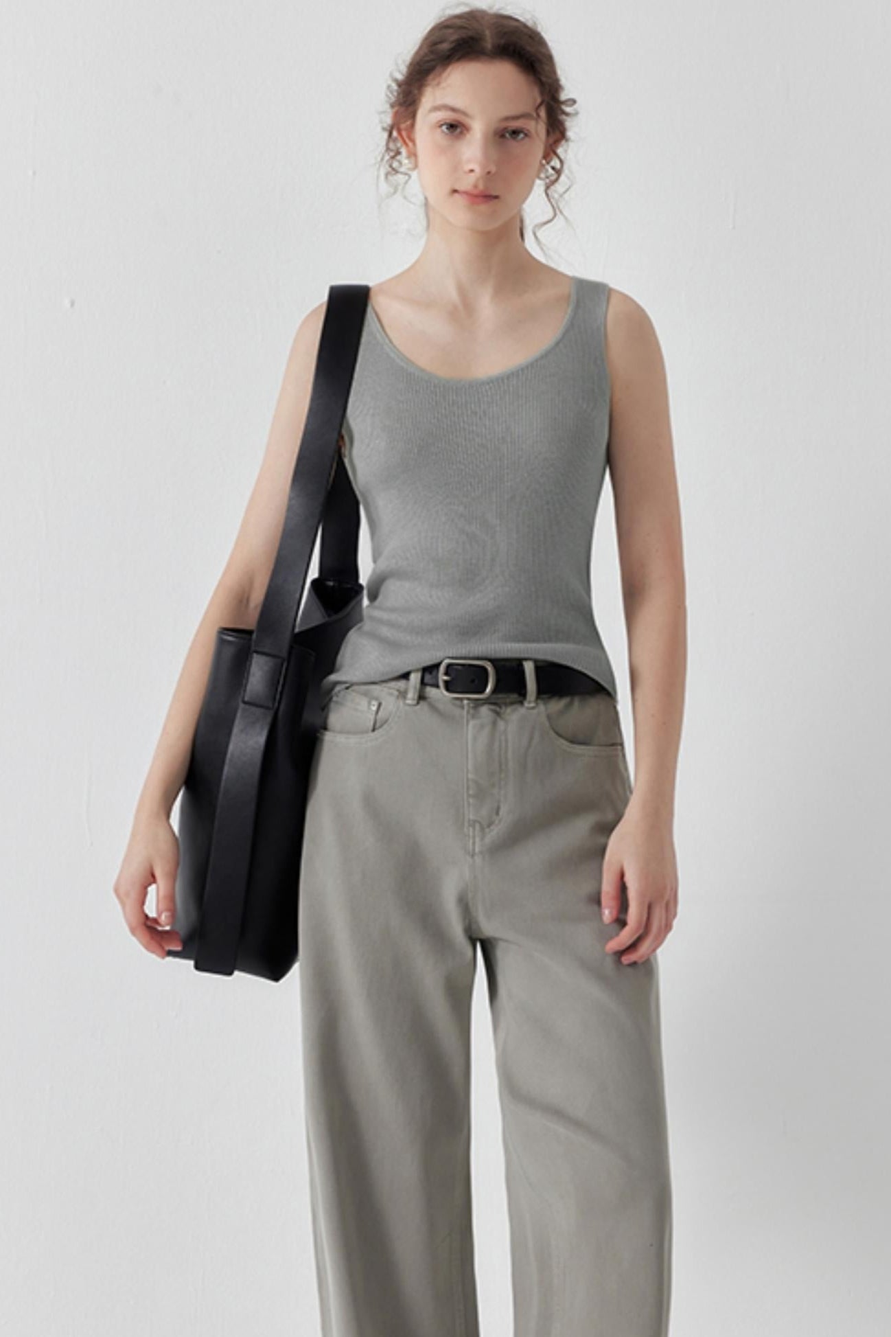 Soft Wool Knit Tank Top