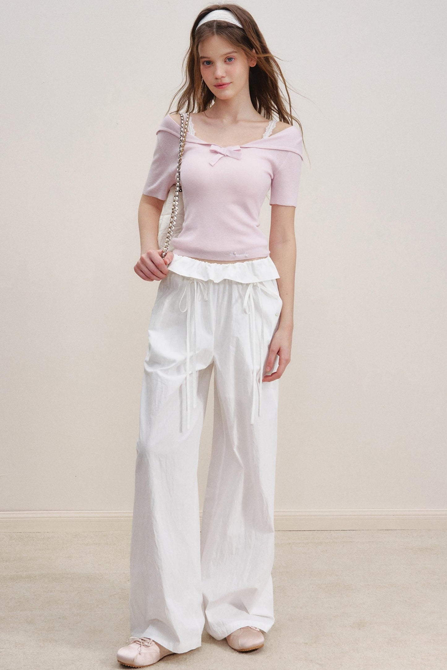 Bow Tie Casual Pants