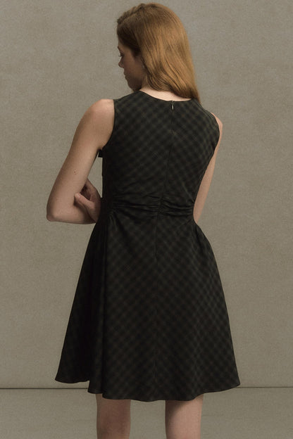 Plaid Sleeveless Dress