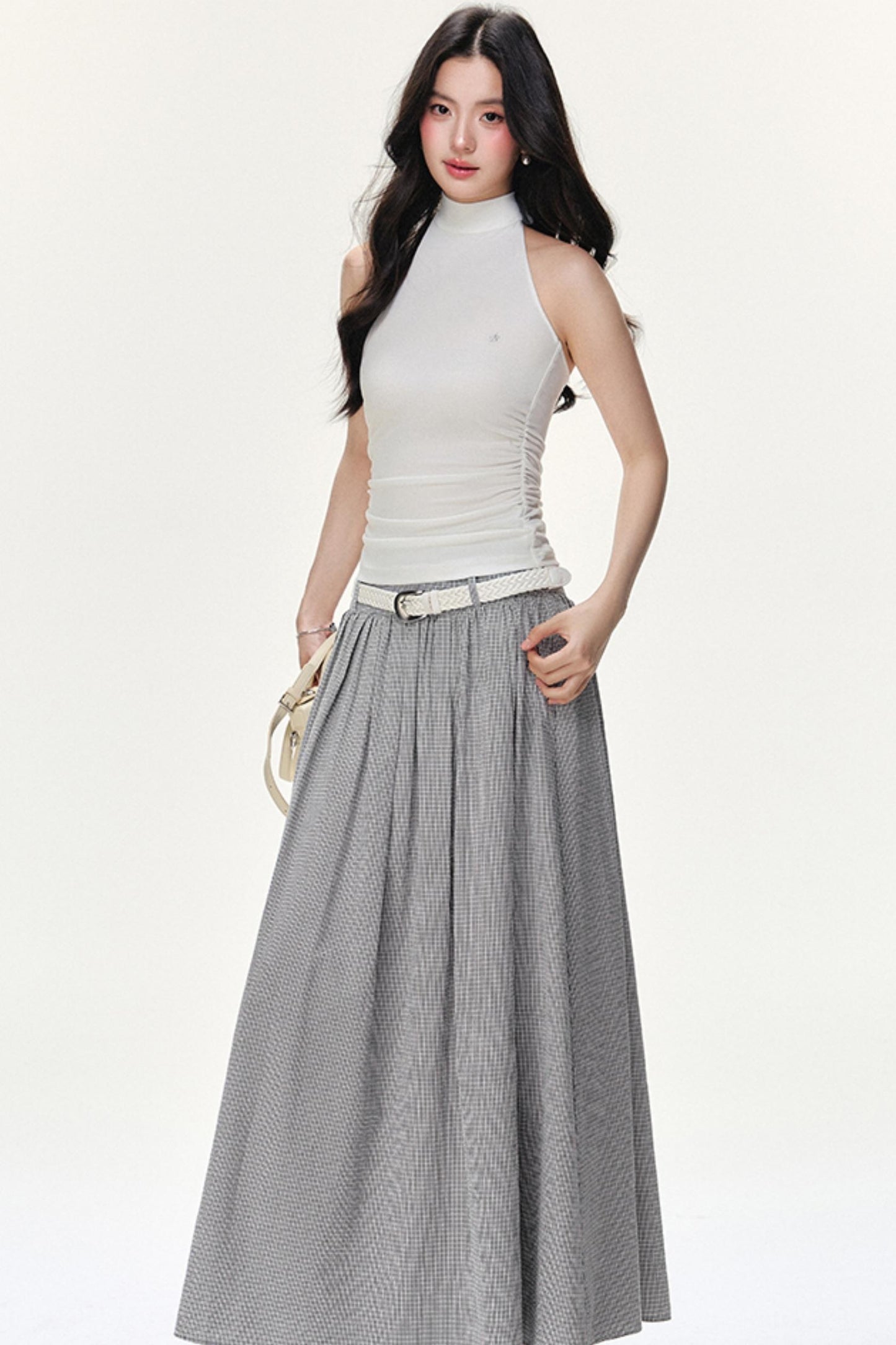 Flowy Solid Flare Skirt