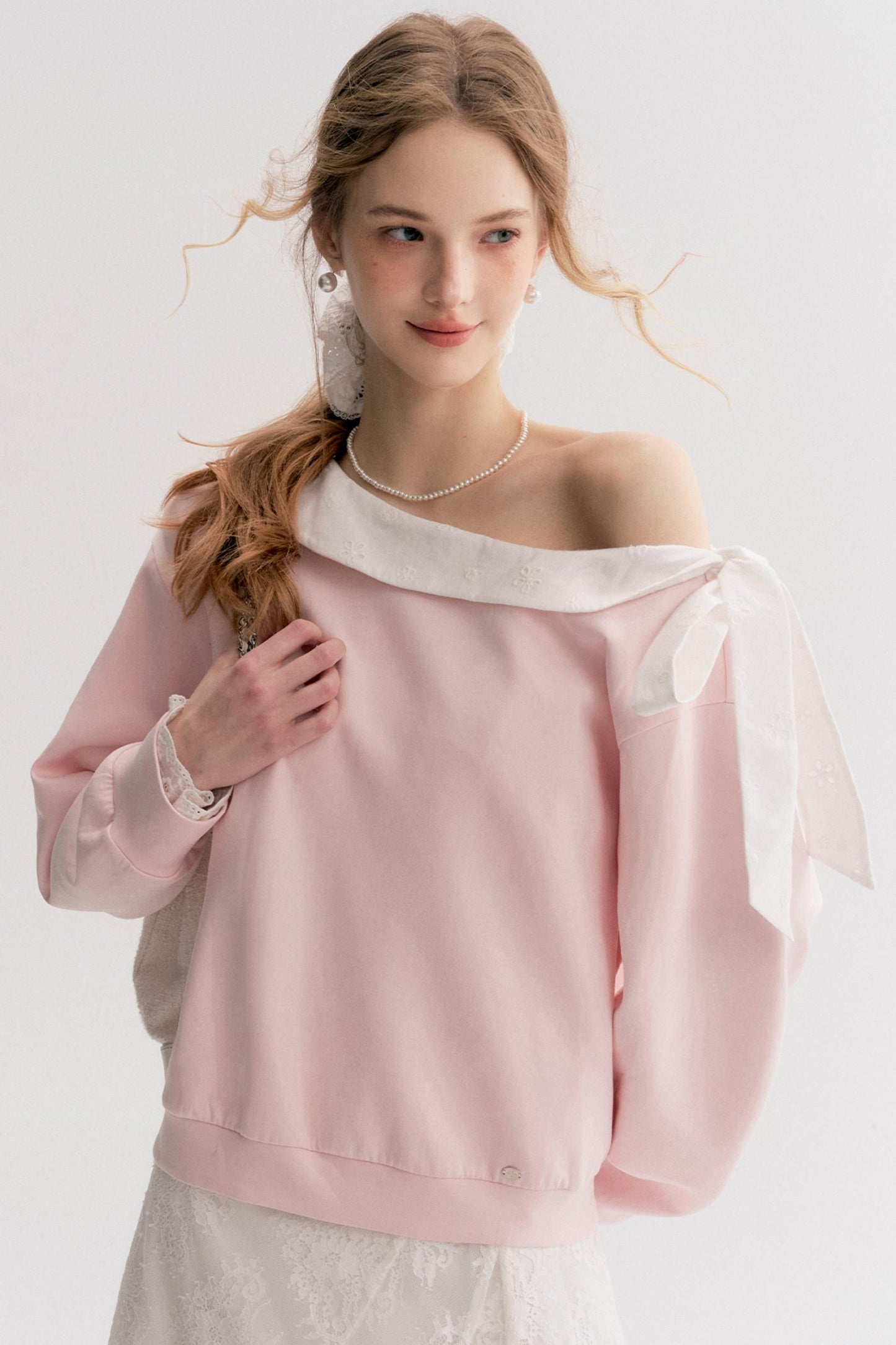 Balletcore Lace Sweatshirt