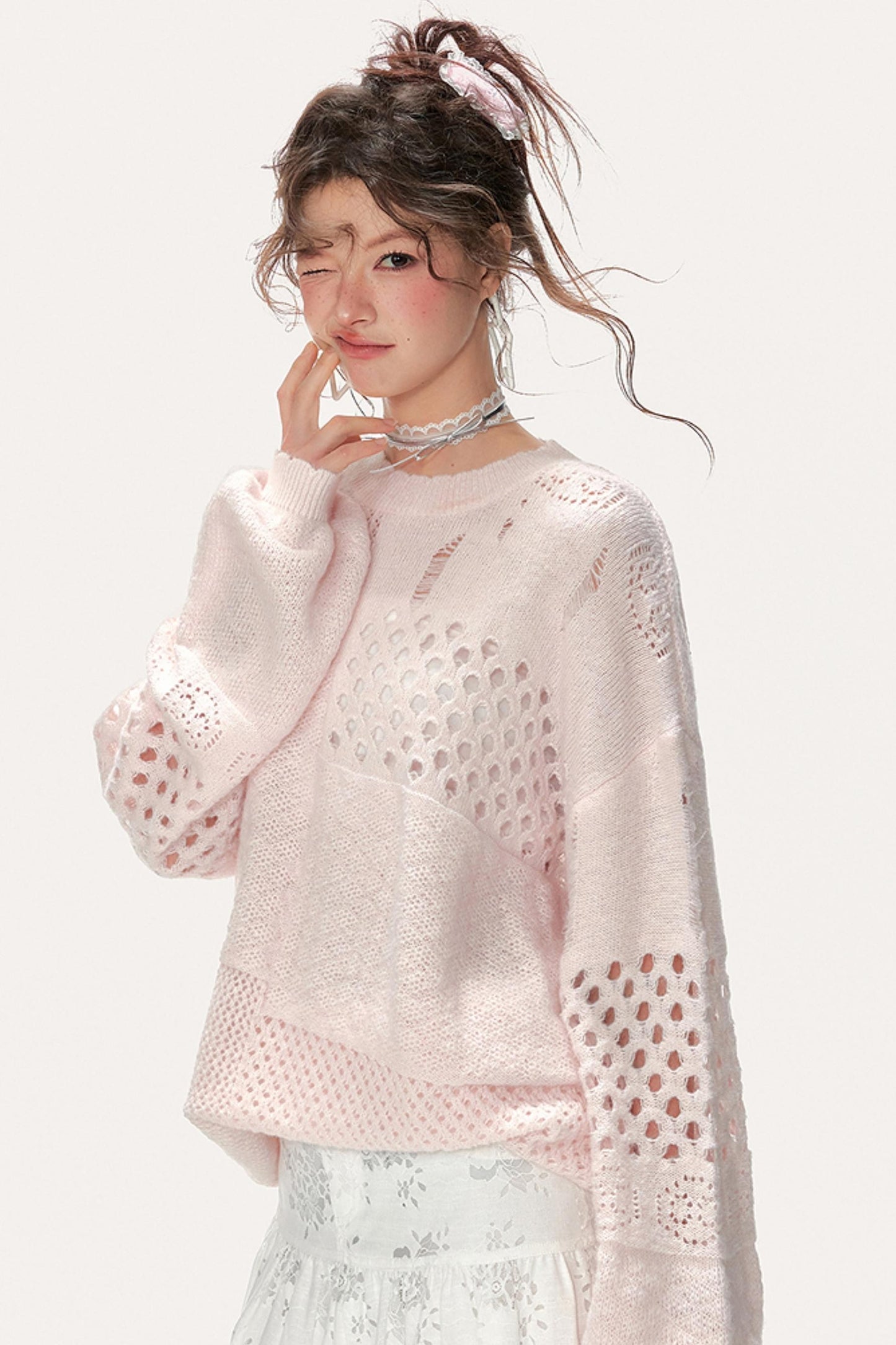 Lazy Sweet Multi-Layered Sweater