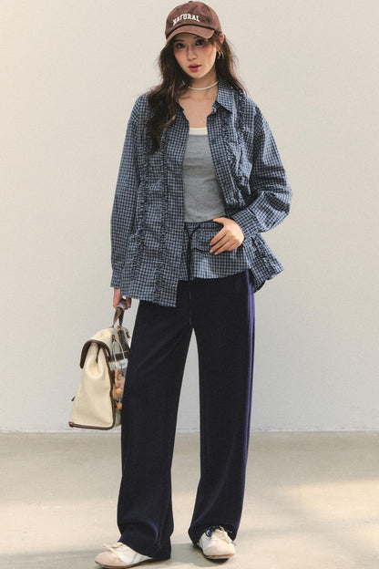 Fungus Hem Loose Fit Shirt Set-Up