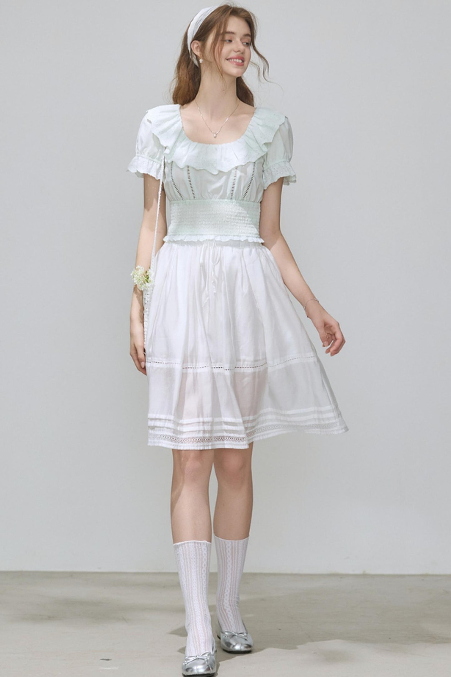 Puff Sleeve Top Skirt Set-Up