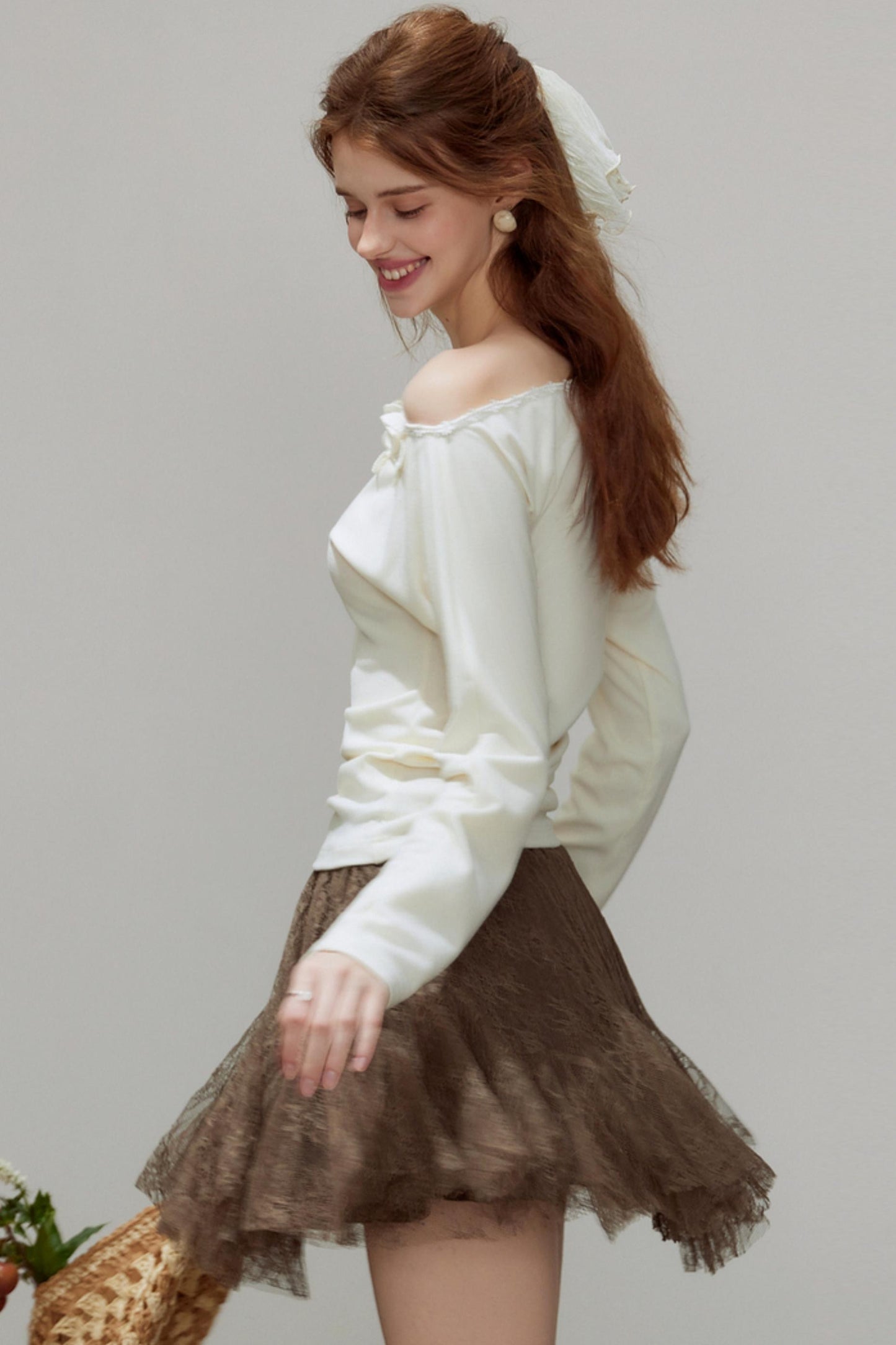 New Knitted Floral Sweater