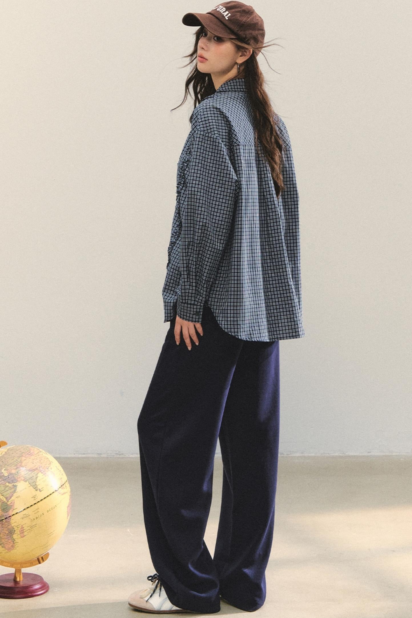 Fungus Hem Loose Fit Shirt Set-Up