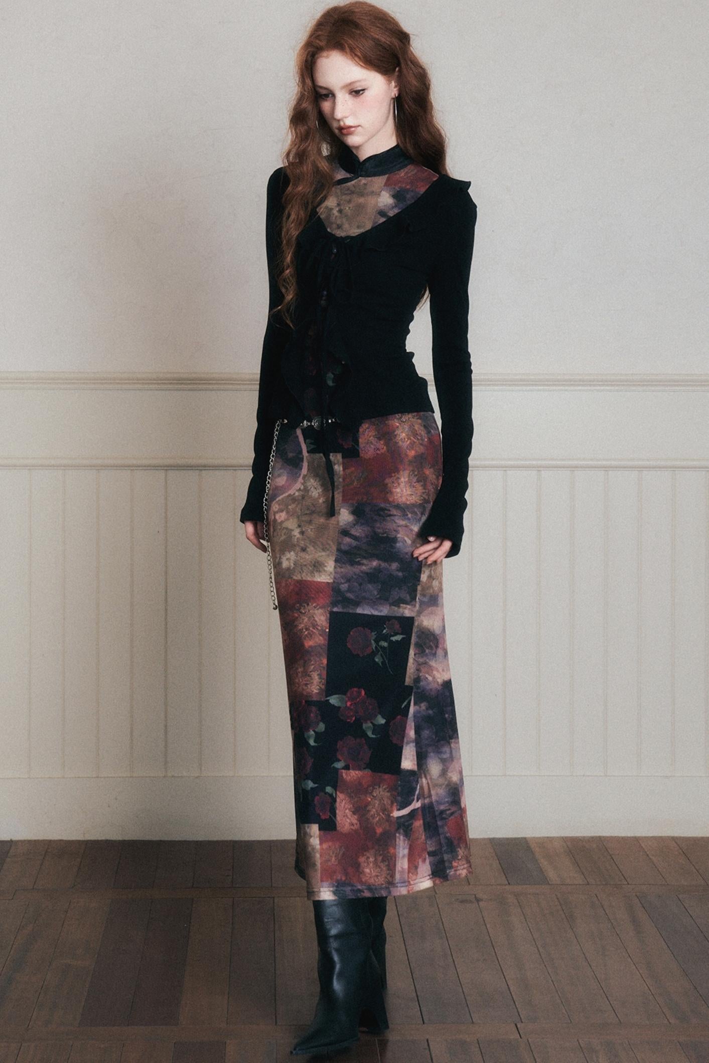 Desire Lace-Up Knitted Cardigan