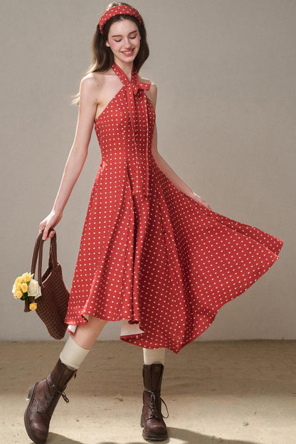 Galaxy Comfortable Retro Red Dress