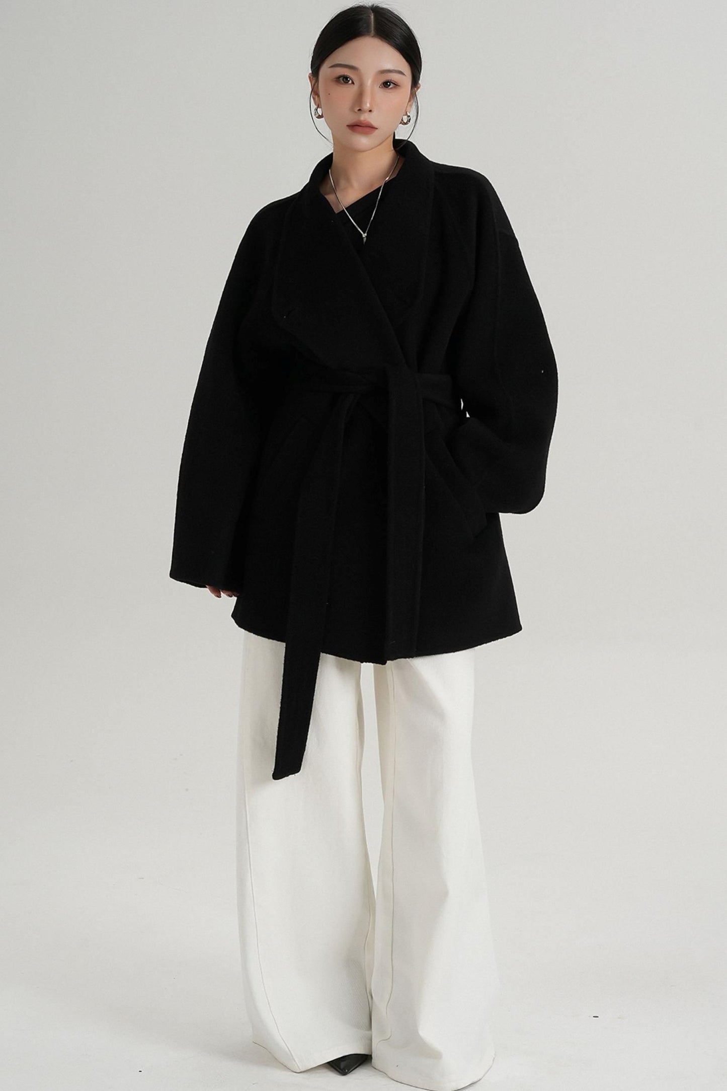 Minimalist Reversible Wool Coat