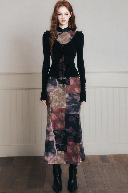 Desire Lace-Up Knitted Cardigan