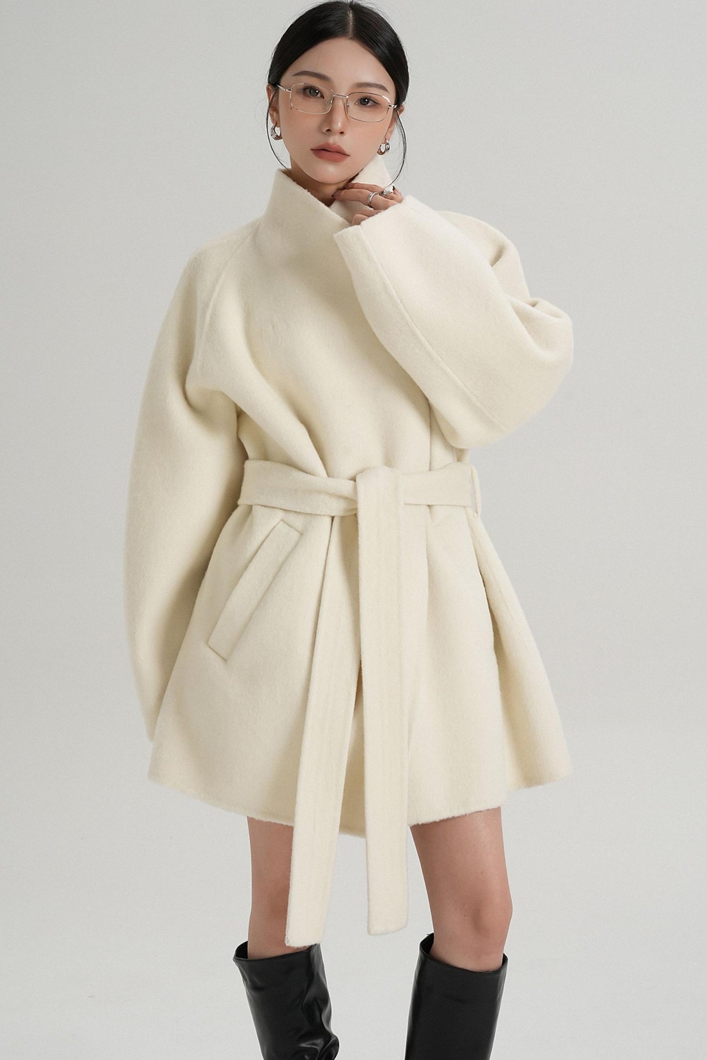 Minimalist Reversible Wool Coat