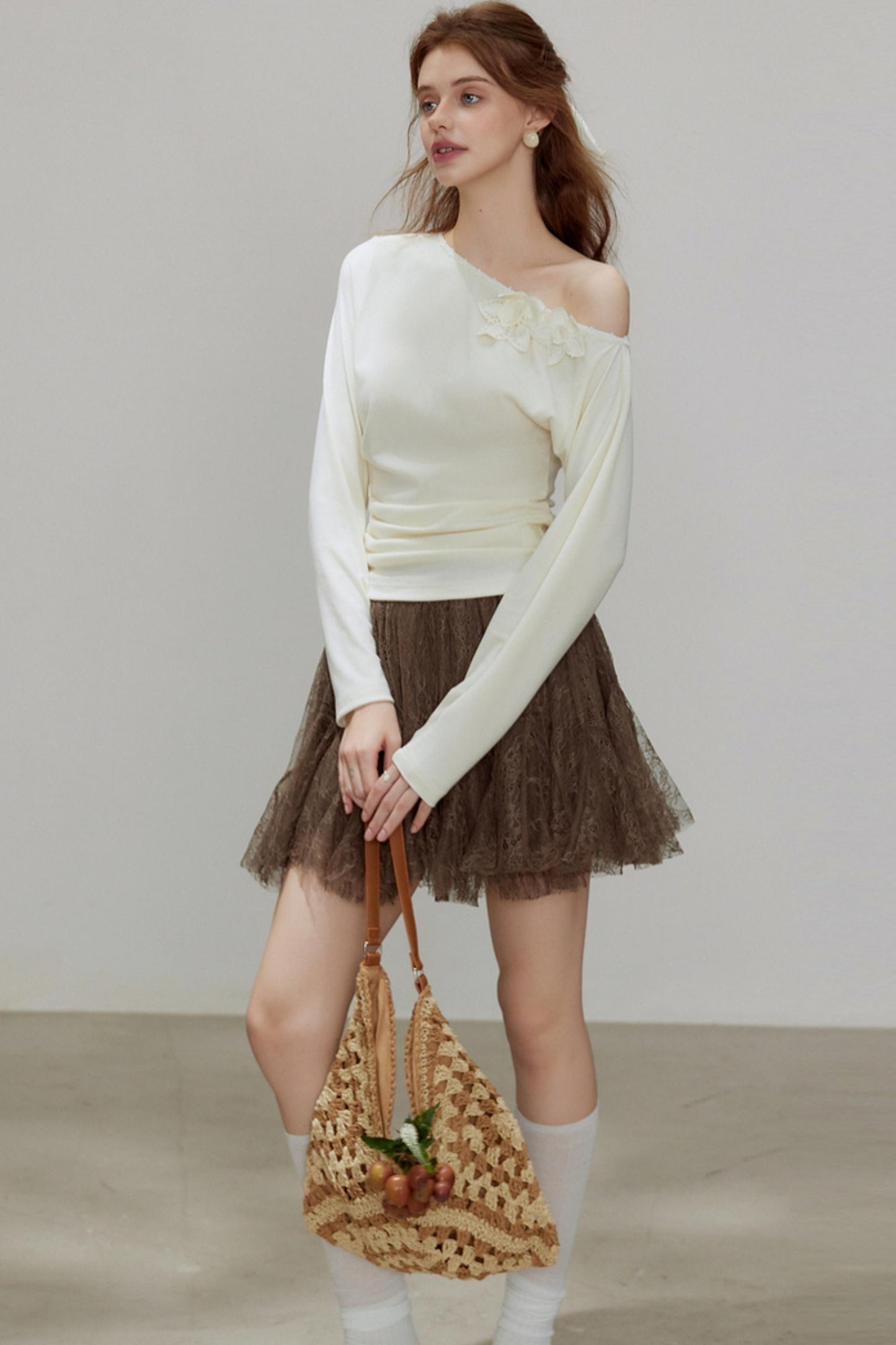 New Knitted Floral Sweater