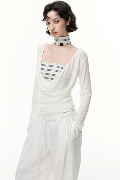 Striped Bandeau Skirt Set-Up