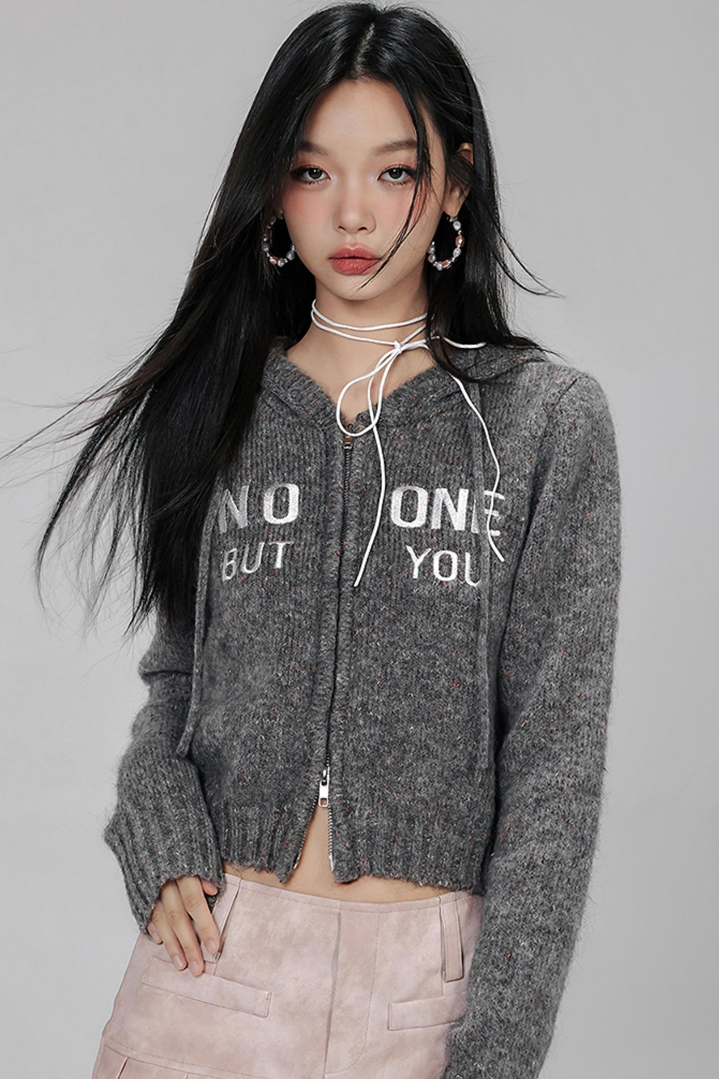 Vintage Knit Hooded Sweater