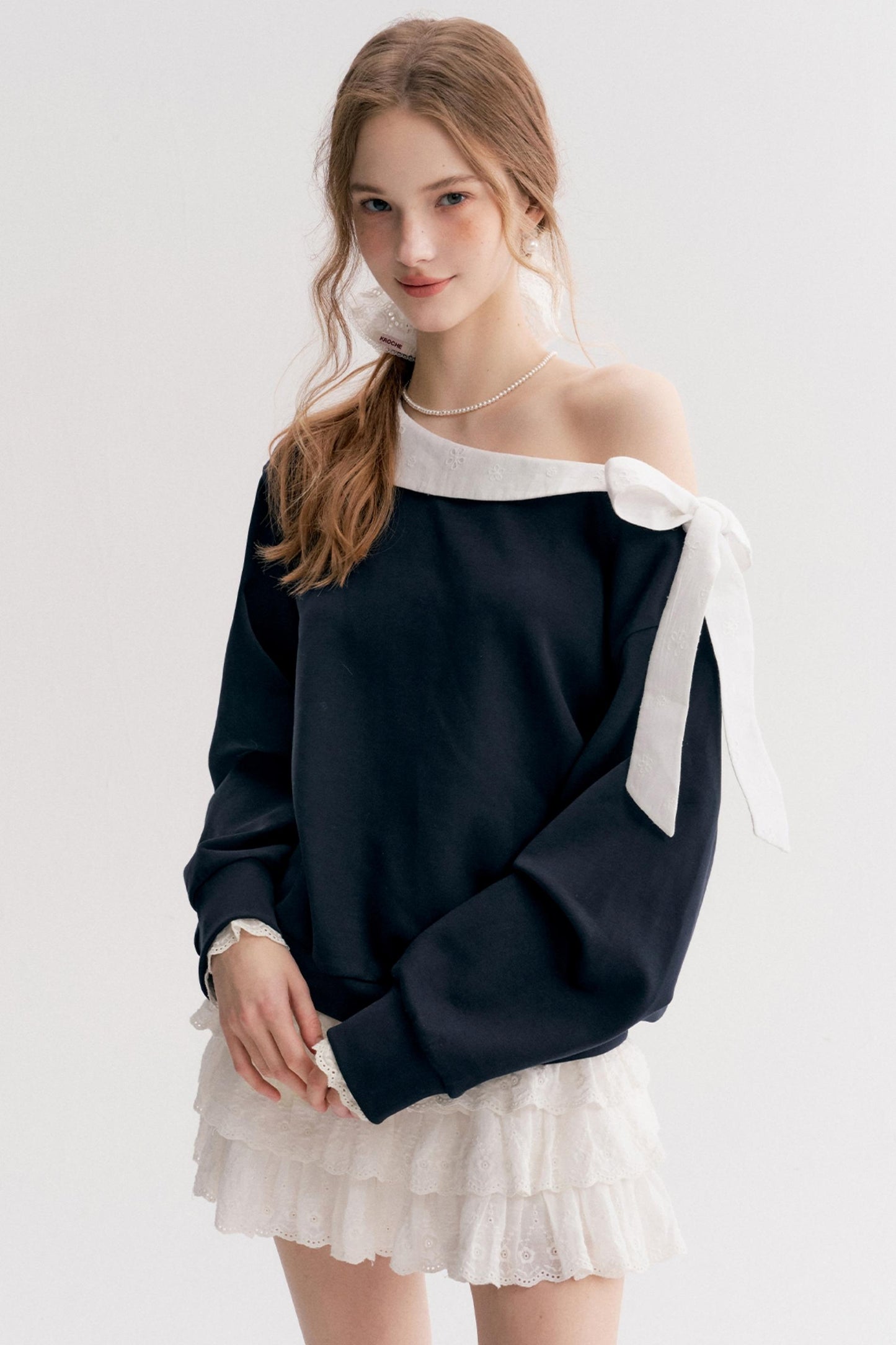 Balletcore Lace Sweatshirt