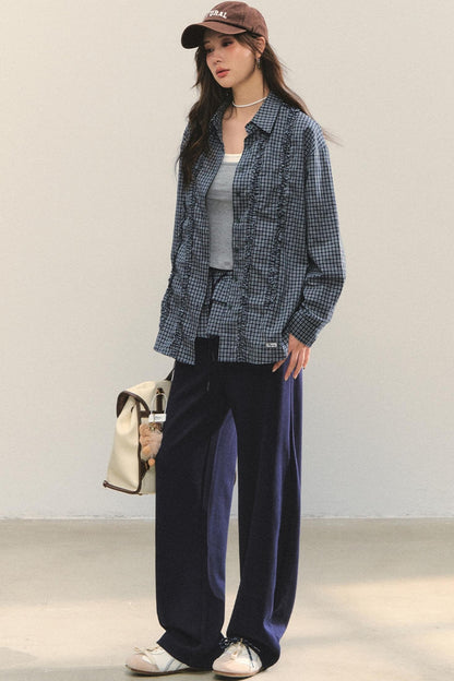 Fungus Hem Loose Fit Shirt Set-Up