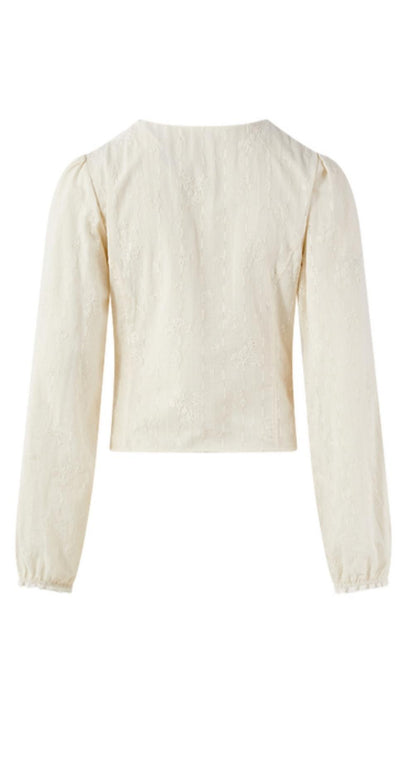 French Temperament V-Neck Shirt