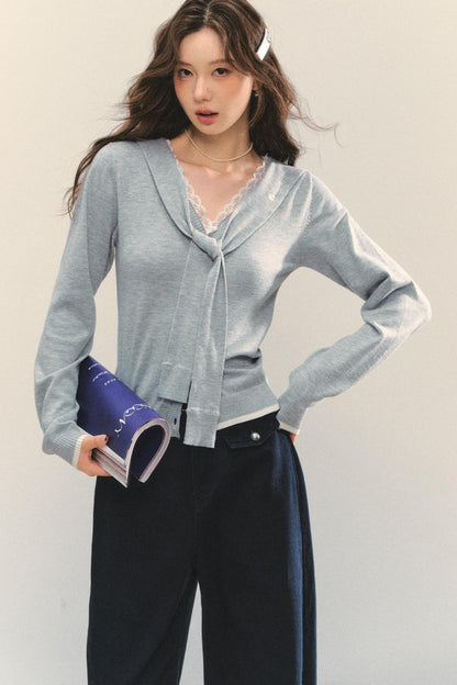 Luxe Patchwork Knit Sweater