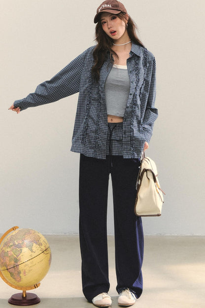 Fungus Hem Loose Fit Shirt Set-Up