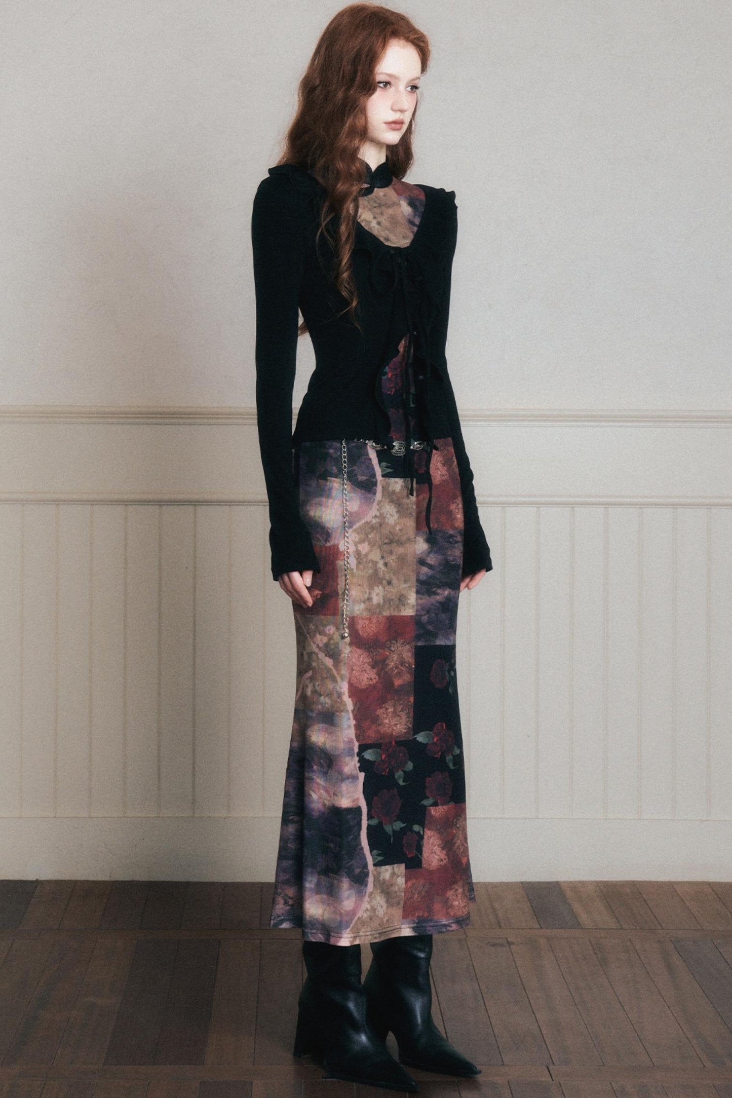 Desire Lace-Up Knitted Cardigan