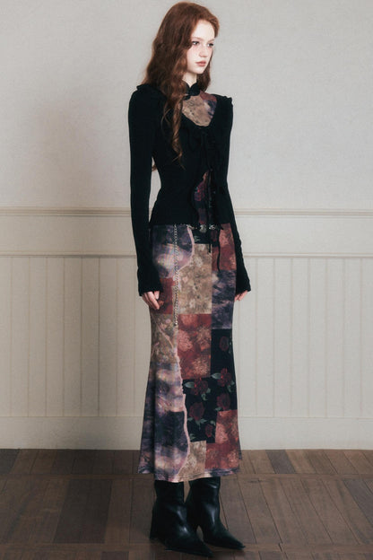 Desire Lace-Up Knitted Cardigan