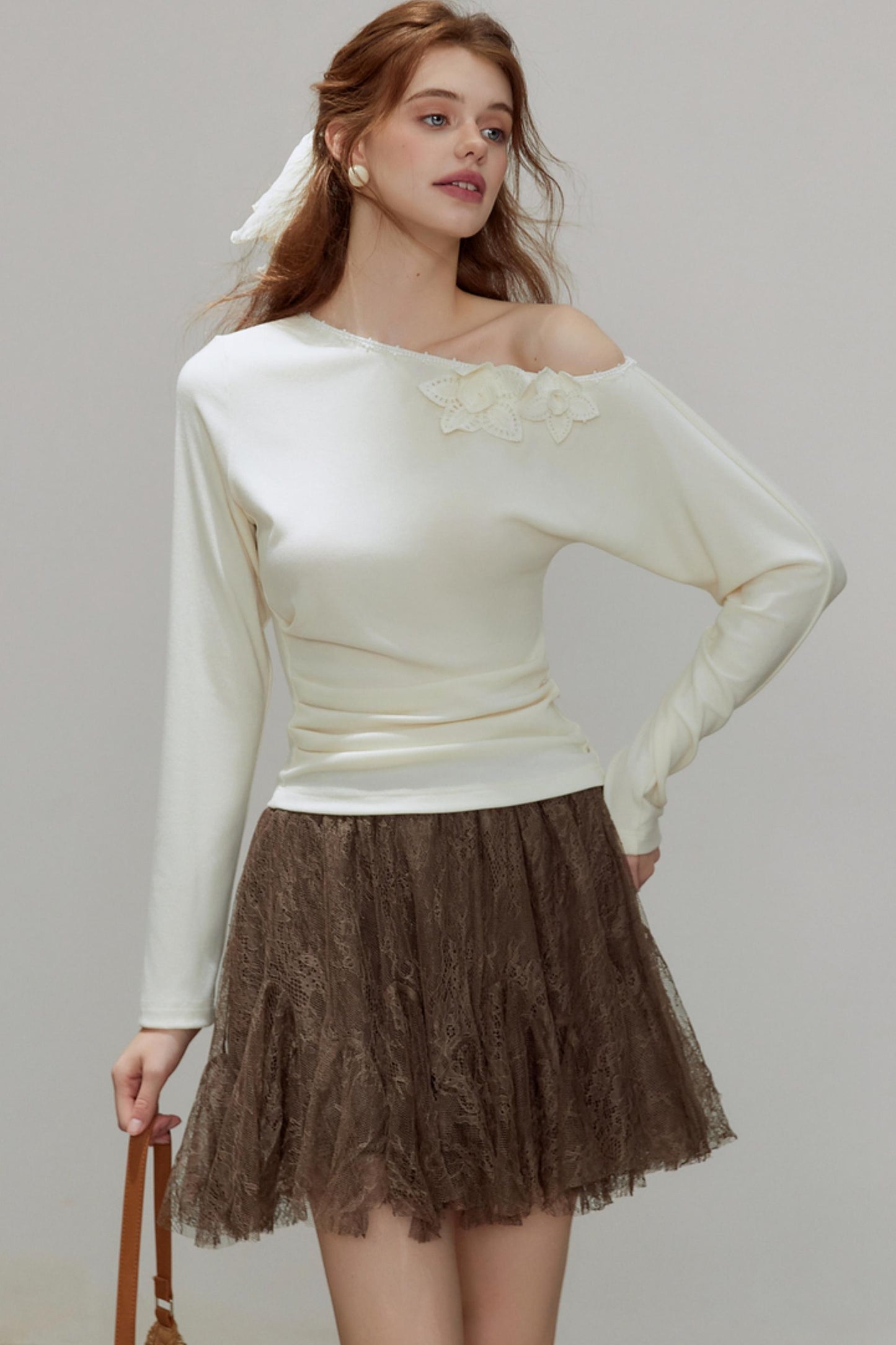 New Knitted Floral Sweater